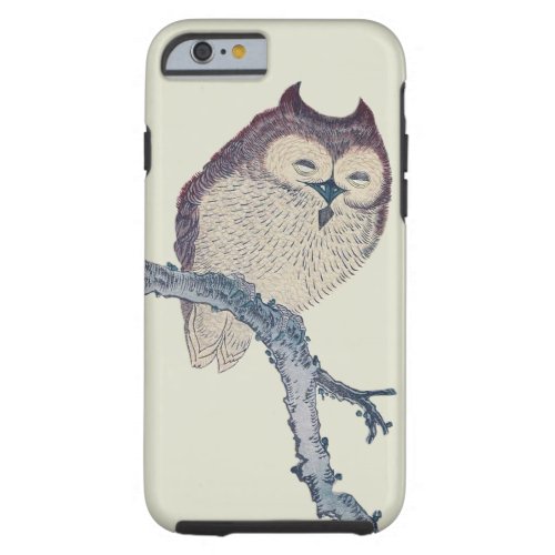 Japanese Sleeping Owl Night Artwork Tough iPhone 6 Case