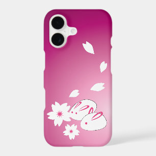 Japanese Snow Rabbits and Sakura iPhone 17 Case