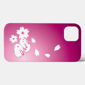 Japanese Snow Rabbits and Sakura Case-Mate iPhone Case (Back (Horizontal))