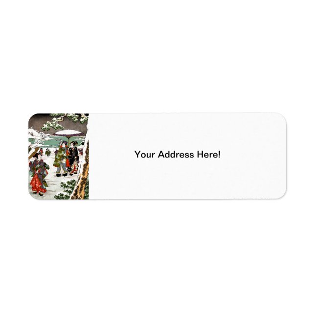 Japanese Snowscape Label (Front)