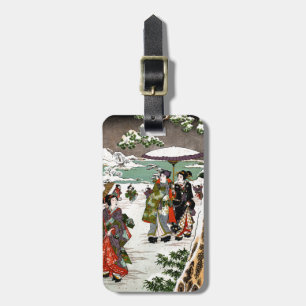 Japanese Snowscape Luggage Tag