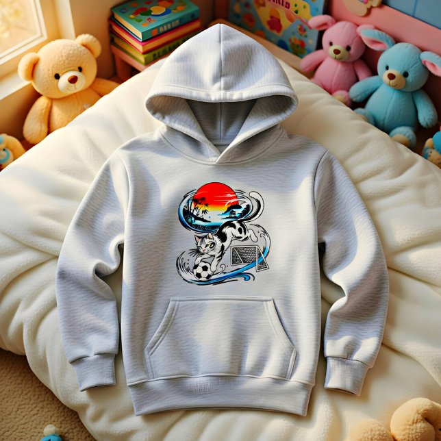 Japanese Soccer Cat Gift for Anime & Sports Lovers Hoodie (Creator Uploaded)