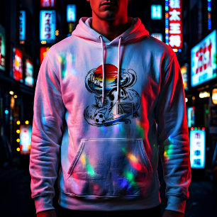 Japanese Soccer Cat Gift for Anime & Sports Lovers Hoodie