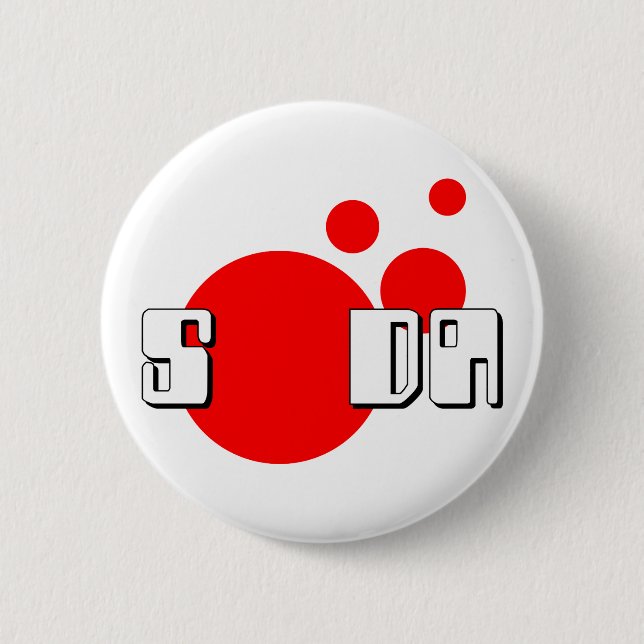 Japanese SODA Pinback Button (Front)