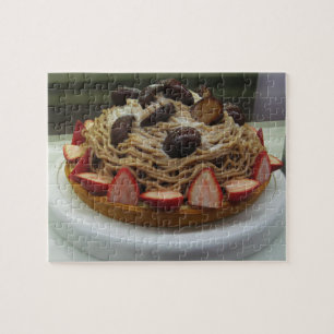 Japanese Spaghetti & Strawberry Cake Jigsaw Puzzle