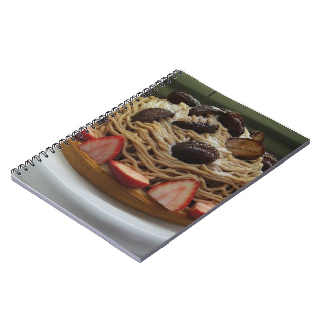 Japanese Spaghetti & Strawberry Cake Notebook (Left Side)