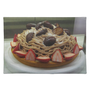 Japanese Spaghetti & Strawberry Cake Placemat