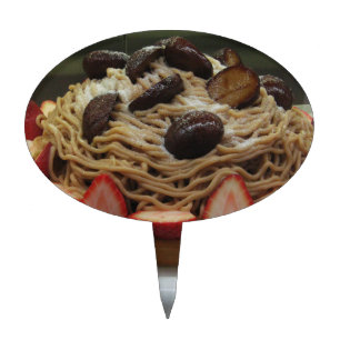 Japanese Spaghetti & Strawberry Cake Topper