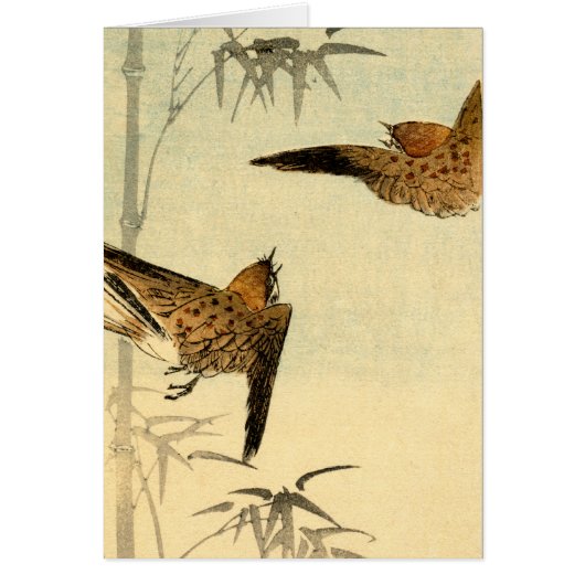 Japanese Sparrows no.1 Cards (Front)