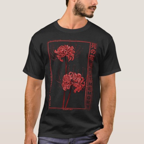 Japanese Spider Lily Soft Grunge Anime Aesthetic F T_Shirt