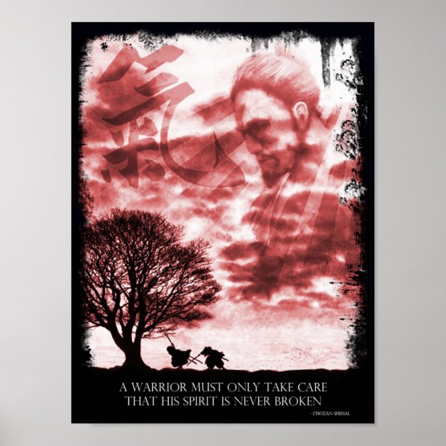 Japanese Spirit Poster (red) (Front)
