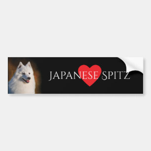 Japanese Spitz Bumper Sticker