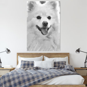 Japanese Spitz Canvas Print