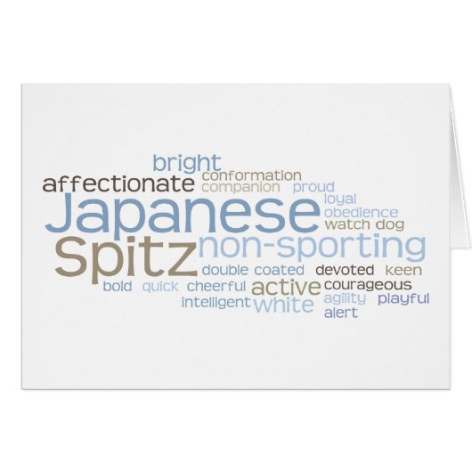 Japanese Spitz Cards (Front Horizontal)