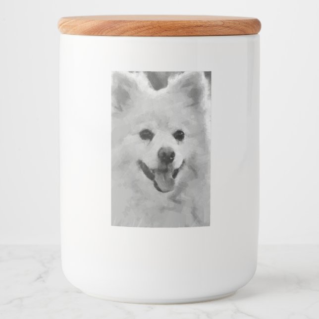 Japanese Spitz Food Label (Front)