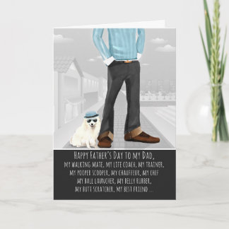 Japanese Spitz from the Dog Father's Day Card