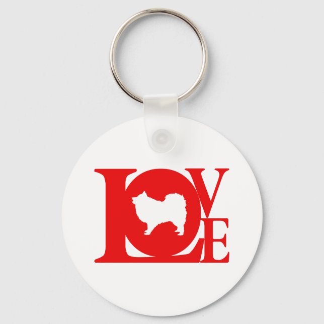 Japanese Spitz Keychain (Front)