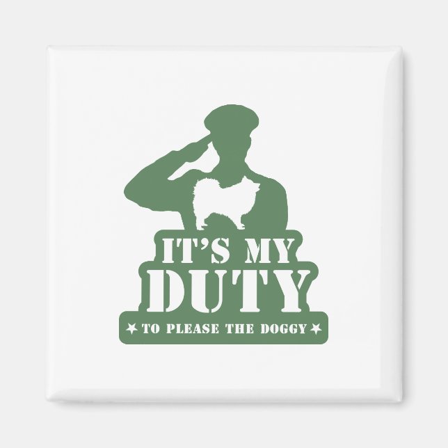 Japanese Spitz Magnet (Front)