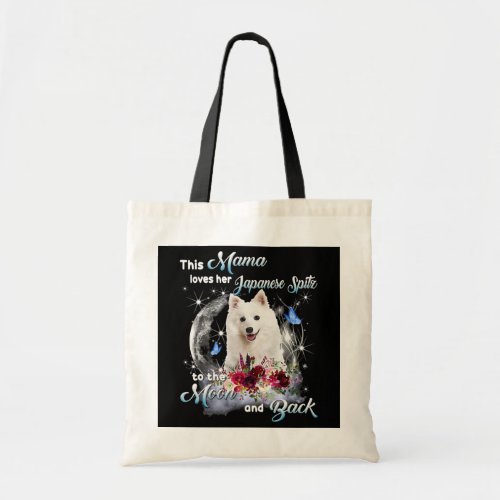 Japanese Spitz Mama Dog Lover Owner Happy Tote Bag
