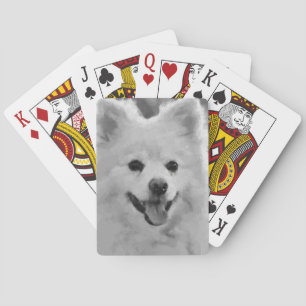 Japanese Spitz Poker Cards