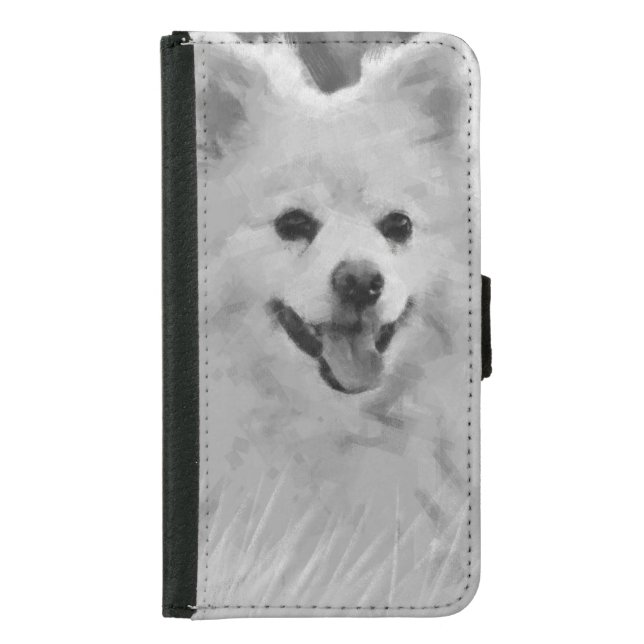 Japanese Spitz Samsung Galaxy Wallet Case (Front)
