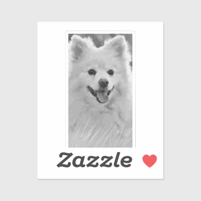 Japanese Spitz Sticker (Sheet)