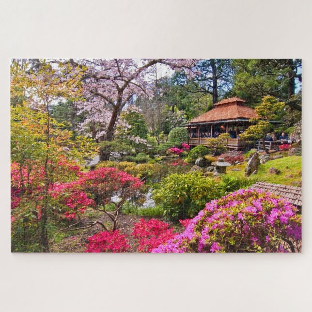 Japanese Spring Garden Jigsaw Puzzle (Horizontal)
