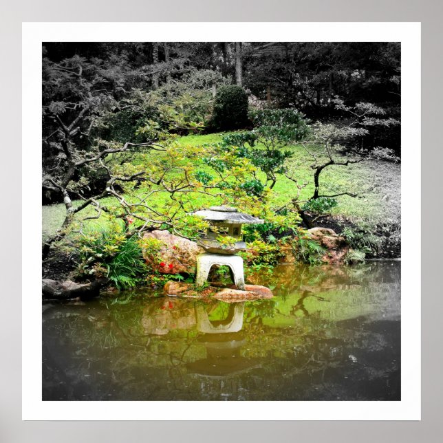 Japanese Stone Lantern Poster (Front)