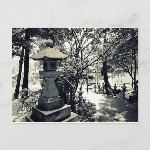 Japanese Stone Lanterns Postcard