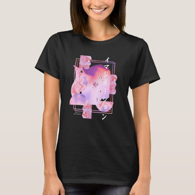 Japanese Street Cyberpunk Tokyo Streetwear Aesthet T-Shirt (Front)