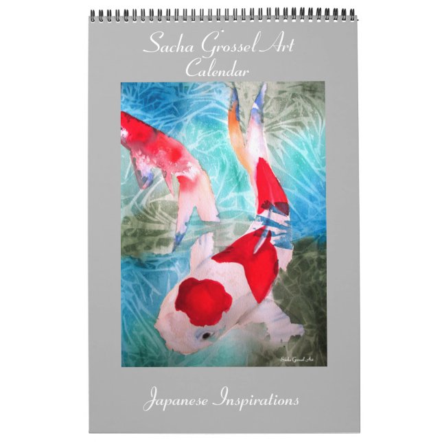 Japanese style Art calendar  by Sacha Grossel (Cover)