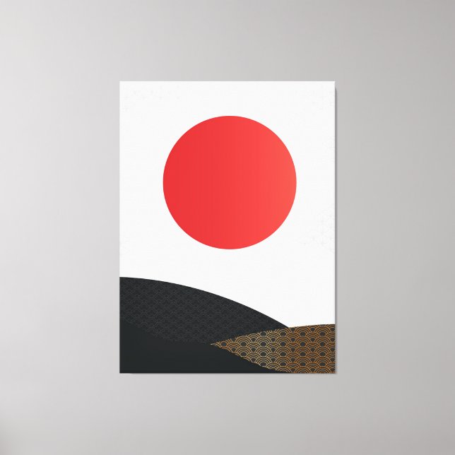 Japanese Style Art Canvas Print (Front)