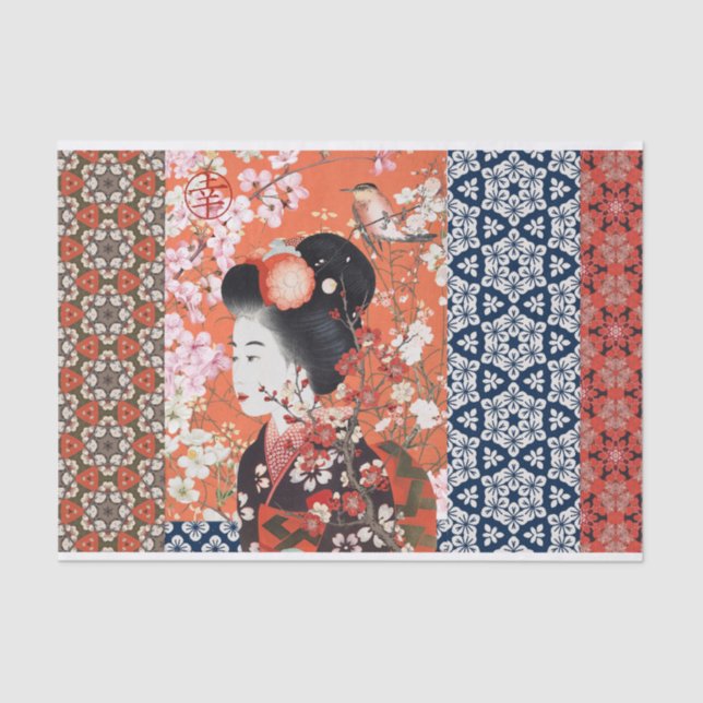 Japanese style decoupage  tissue paper (Front)