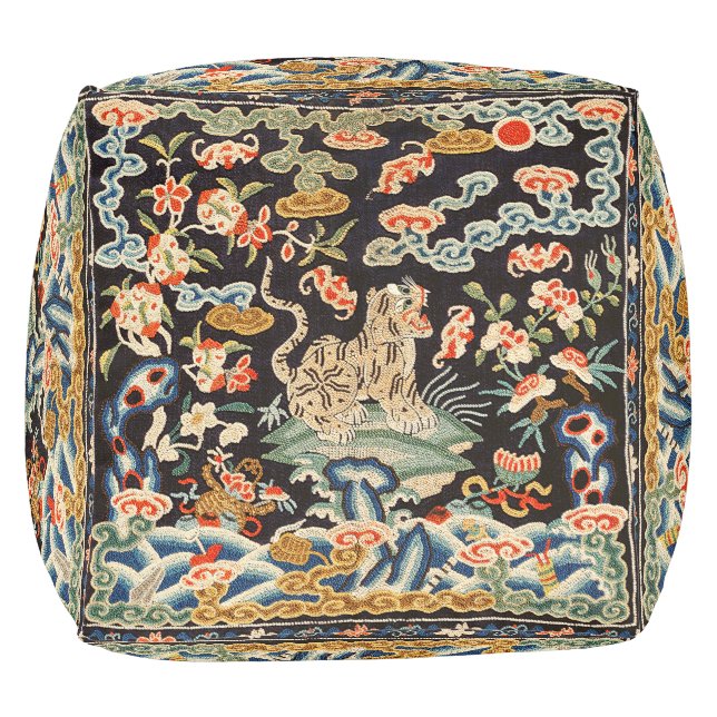 Japanese style design, Tiger Pouf (Bottom)