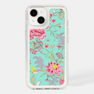Japanese Style Floral and Bird Pattern Speck iPhone 14 Case