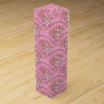 Japanese style fun and roses pink wine box