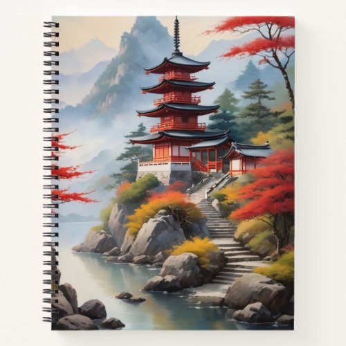 Japanese Style nature Aesthetic Notebook