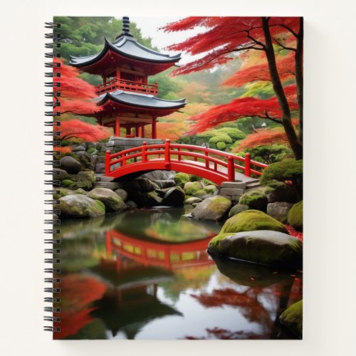 Japanese Style nature Aesthetic Notebook