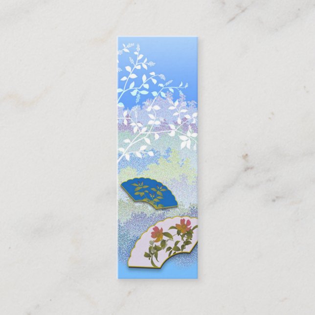 Japanese style painter's bookmark bookmark calling card (Front)