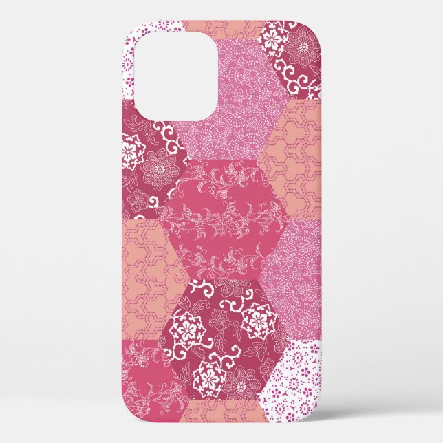 Japanese Style Patchwork Pattern Design Case-Mate iPhone Case (Back)