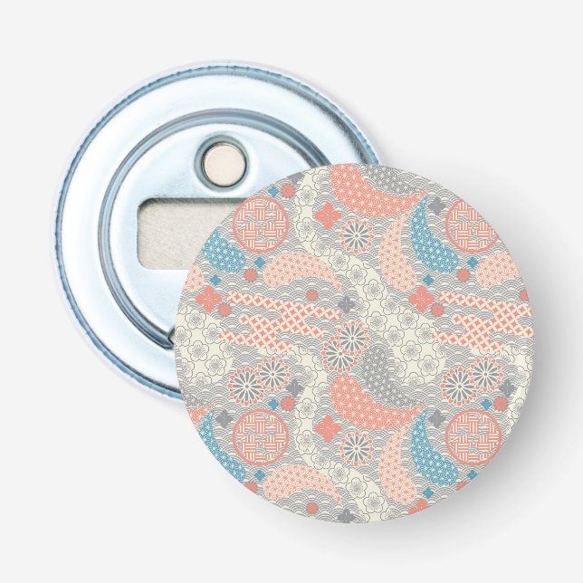 Japanese style pattern. Illustration. Bottle Opener (Front)
