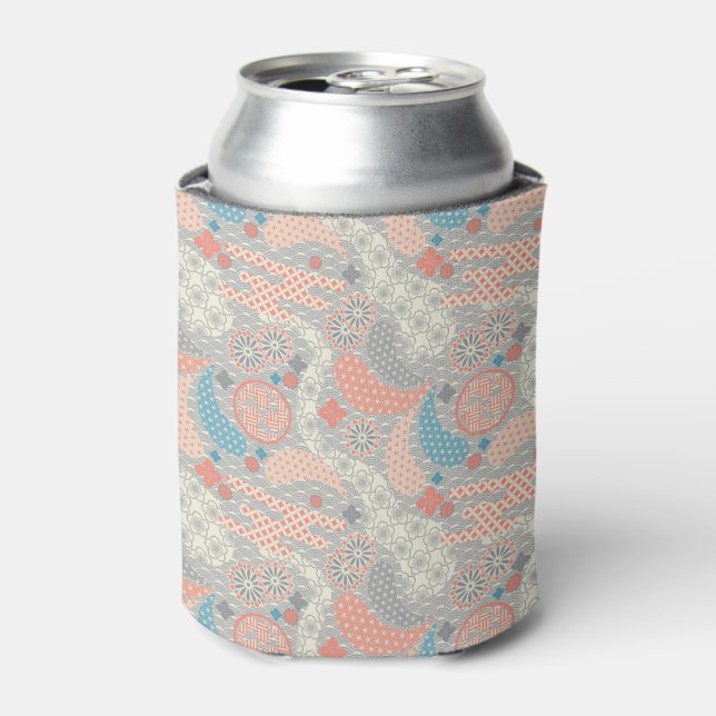 Japanese style pattern. Illustration. Can Cooler (Can Front)