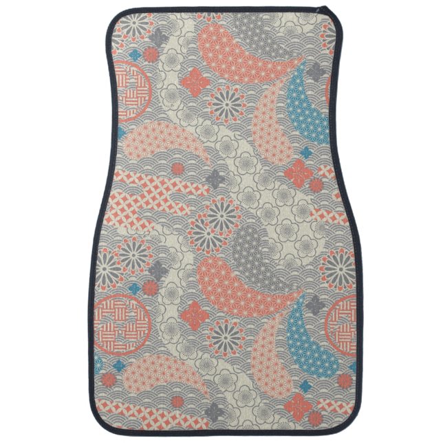 Japanese style pattern. Illustration. Car Mat (Front)