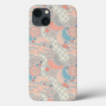 Japanese style pattern. Illustration. iPhone 13 Case