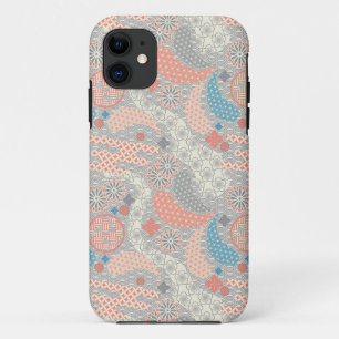 Japanese style pattern. Illustration. iPhone 11 Case