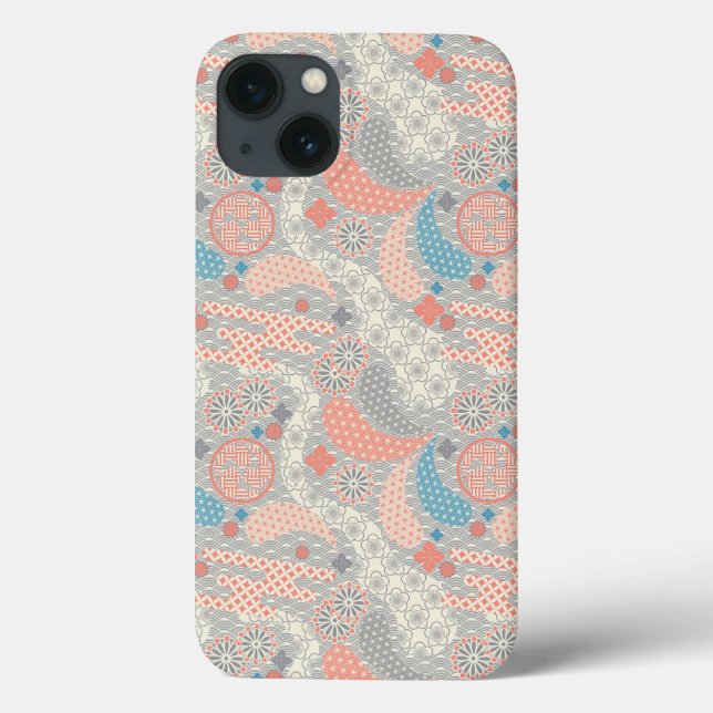 Japanese style pattern. Illustration. Case-Mate iPhone Case (Back)