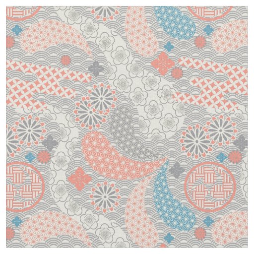 Japanese style pattern. Illustration. Fabric