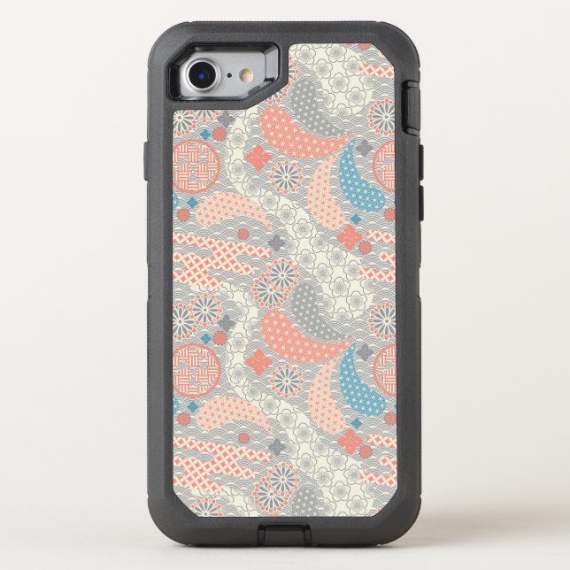 Japanese style pattern. Illustration. Otterbox iPhone Case (Back)