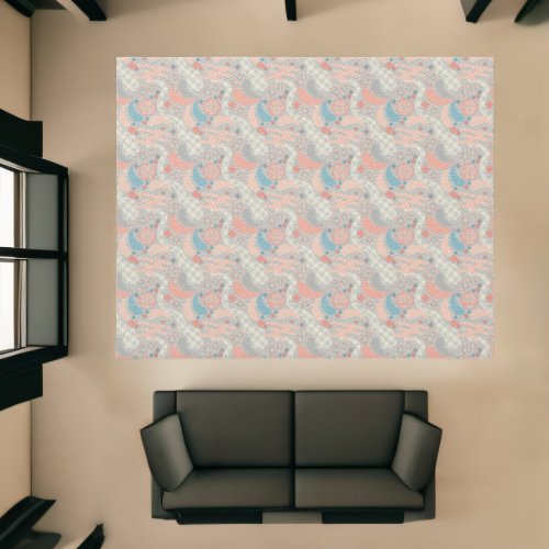 Japanese style pattern Illustration Rug