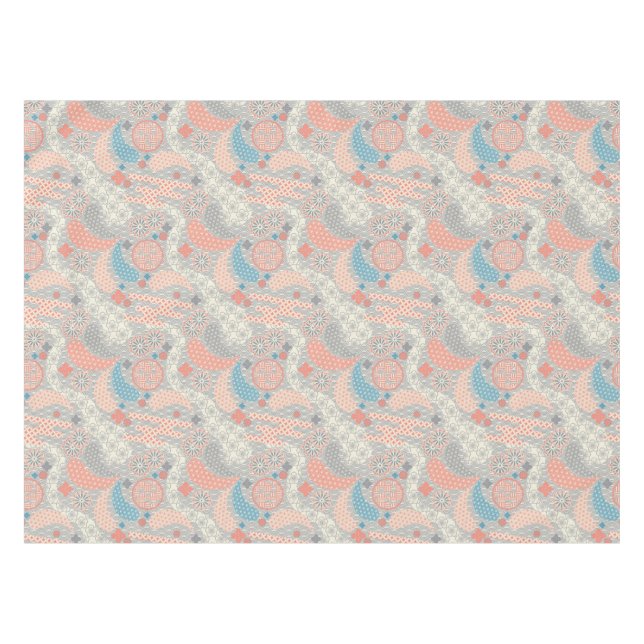 Japanese style pattern. Illustration. Tablecloth (Front (Horizontal))